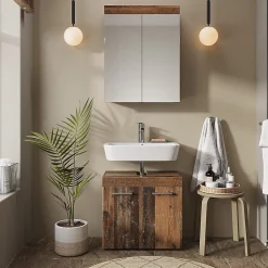 Armoire De Toilette|Vicco Armoire de toilette Oldstyle 60x77cm