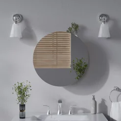 Armoire De Toilette|Vicco Armoire de toilette Blanc 50x50cm avec 2 compartiments