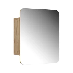Armoire De Toilette|Vicco Armoire de toilette Chêne de force doré 60x50cm avec des étagères