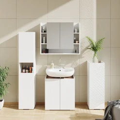 Vicco Armoire de toilette Blanc 80.2x64cm
