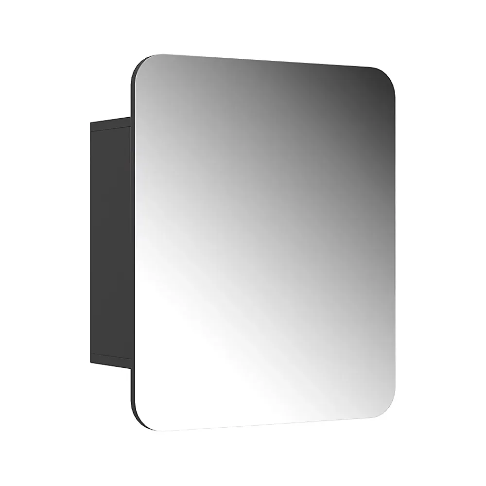 Armoire De Toilette|Vicco Armoire de toilette Anthracite 60x50cm avec des étagères