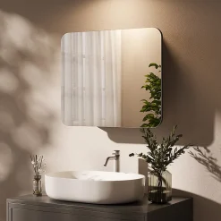 Armoire De Toilette|Vicco Armoire de toilette Anthracite 60x50cm avec des étagères