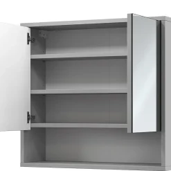 Vicco Armoire de toilette Gris 70x65cm avec 2 portes