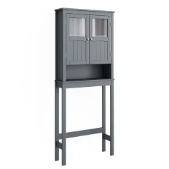 Meuble Wc|Vicco Armoire de toilette Gris 69x171cm