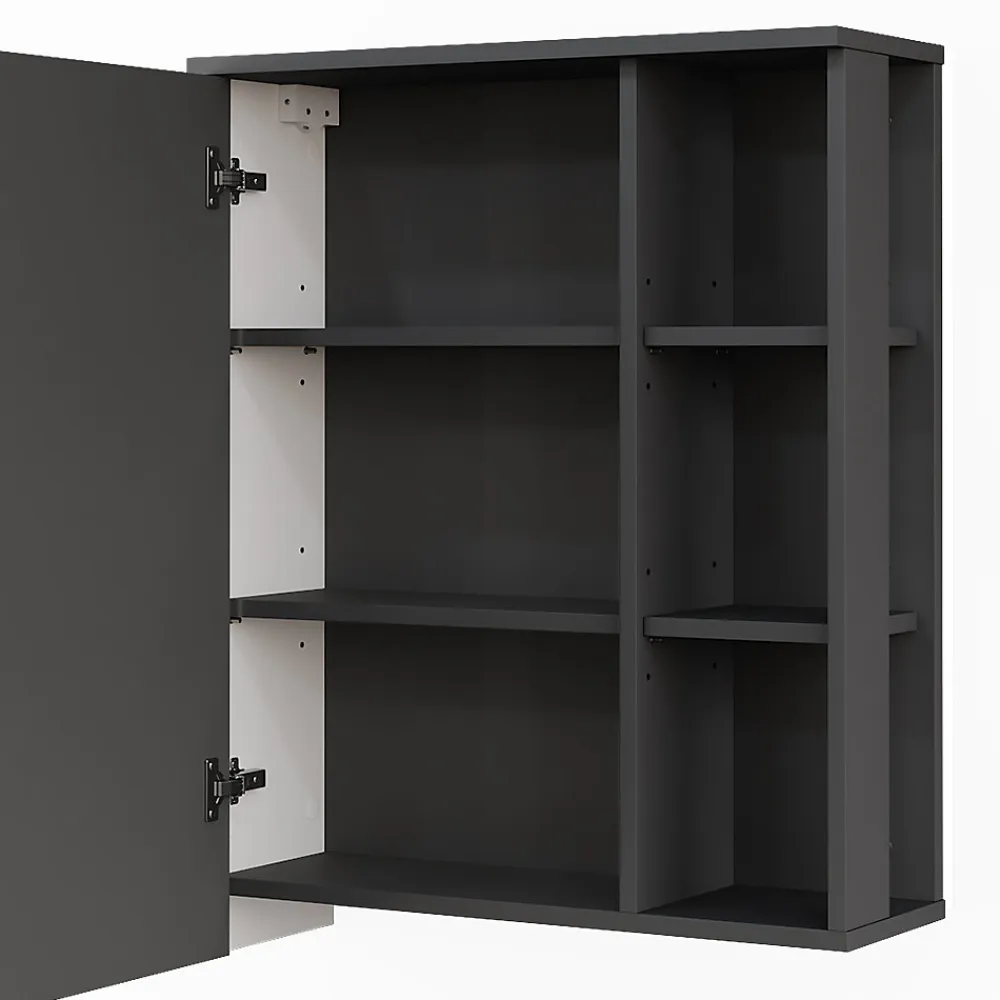 Vicco Armoire de toilette Anthracite/blanc 60x75cm