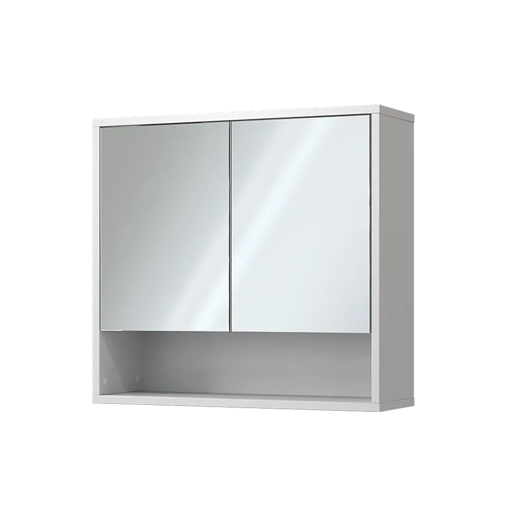 Armoire De Toilette|Vicco Armoire de toilette Blanc 70x65cm avec 2 portes