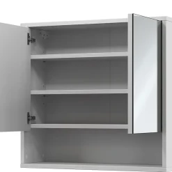 Armoire De Toilette|Vicco Armoire de toilette Blanc 70x65cm avec 2 portes