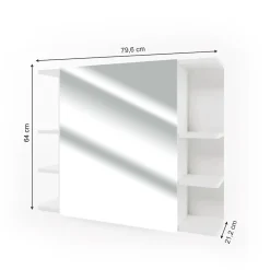Vicco Armoire de toilette Blanc 79.6x64cm