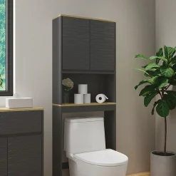 Vicco Armoire de toilette Anthracite 60x163cm