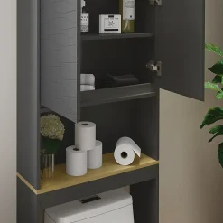 Vicco Armoire de toilette Anthracite 60x163cm