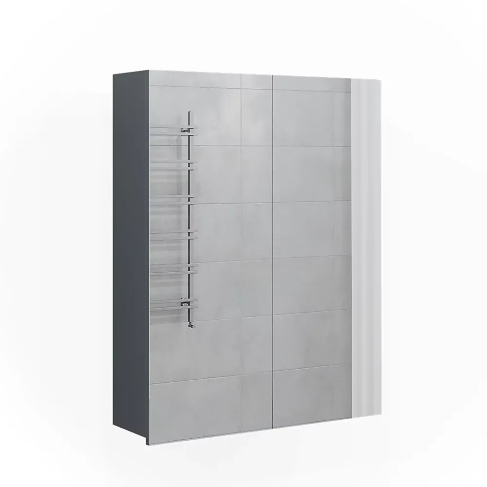 Armoire De Toilette|Vicco Armoire de toilette Anthracite 60x77cm