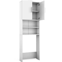 Meuble Wc|Vicco Armoire de toilette Blanc 64x190cm avec 2 portes