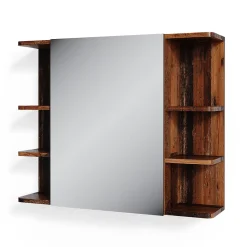 Armoire De Toilette|Vicco Armoire de toilette Bois antique 79.6x64cm