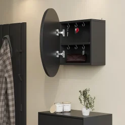 Vicco Armoire de toilette Anthracite 50x50cm avec 2 compartiments
