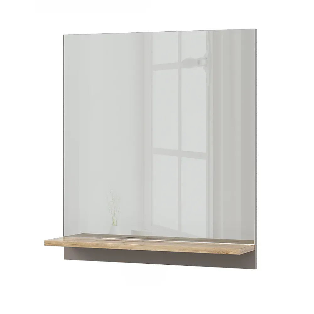 Vicco Armoire de toilette Grège 60x67cm avec étagère