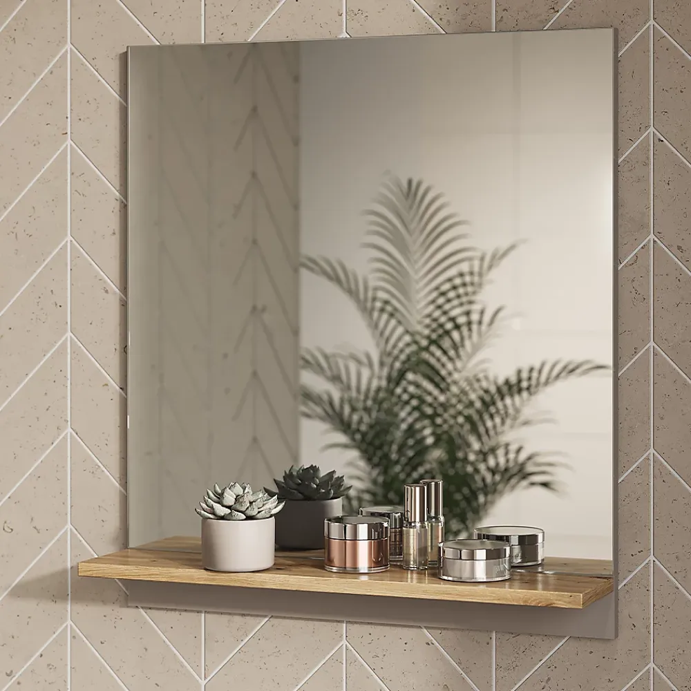 Vicco Armoire de toilette Grège 60x67cm avec étagère
