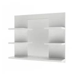 Armoire De Toilette|Vicco Armoire de toilette Blanc 58.8x50cm avec des étagères