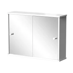 Vicco Armoire de toilette Blanc 55x40cm avec 2 portes coulissantes