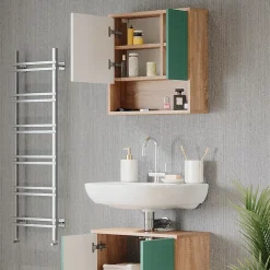Vicco Armoire de toilette Vert menthe 54x53cm