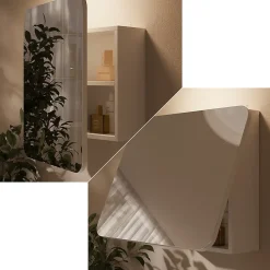 Vicco Armoire de toilette Blanc 60x50cm avec des étagères