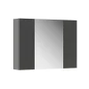 Vicco Armoire de toilette Anthracite 80x59.2cm avec des étagères