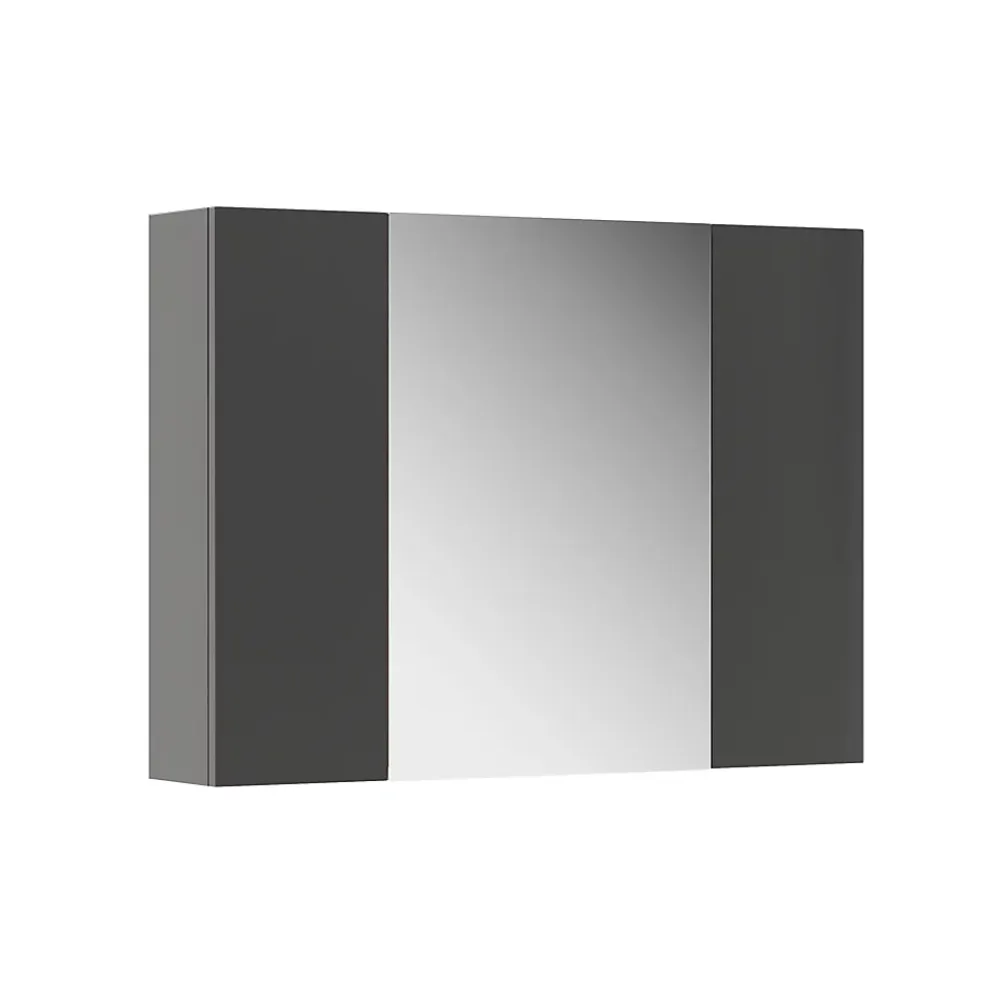 Vicco Armoire de toilette Anthracite 80x59.2cm avec des étagères