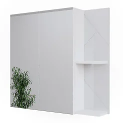 Vicco Armoire de toilette Blanc Haute brillance 80x75cm