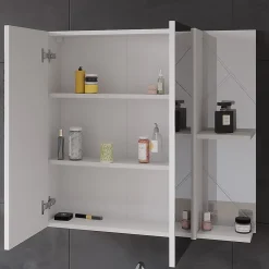 Vicco Armoire de toilette Blanc Haute brillance 80x75cm