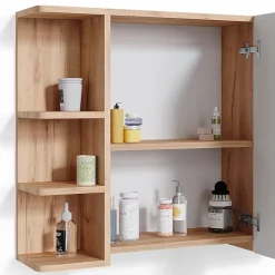 Armoire De Toilette|Vicco Armoire de toilette Chêne 79.6x64cm