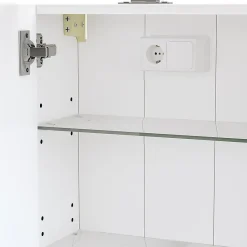 Vicco Armoire de toilette Blanc 40x60cm avec éclairage LED
