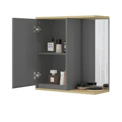 Vicco armoire de toilette Anthracite 60x63cm