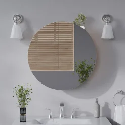 Vicco Armoire de toilette Chêne de force doré 60x60cm avec 2 compartiments