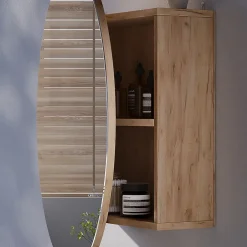Vicco Armoire de toilette Chêne de force doré 60x60cm avec 2 compartiments