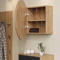 Vicco Armoire de toilette Chêne de force doré 60x60cm avec 2 compartiments