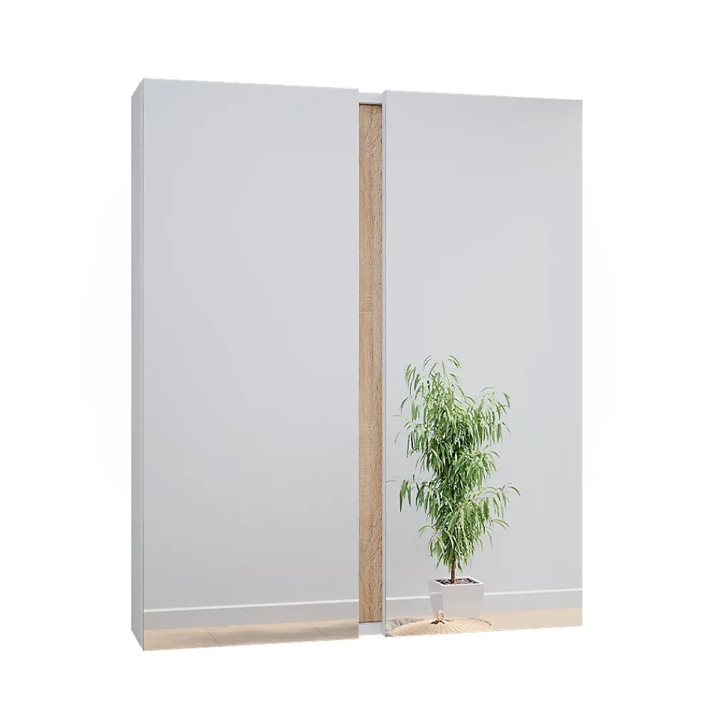 Vicco Armoire de toilette Blanc 70.4x84cm avec 2 portes