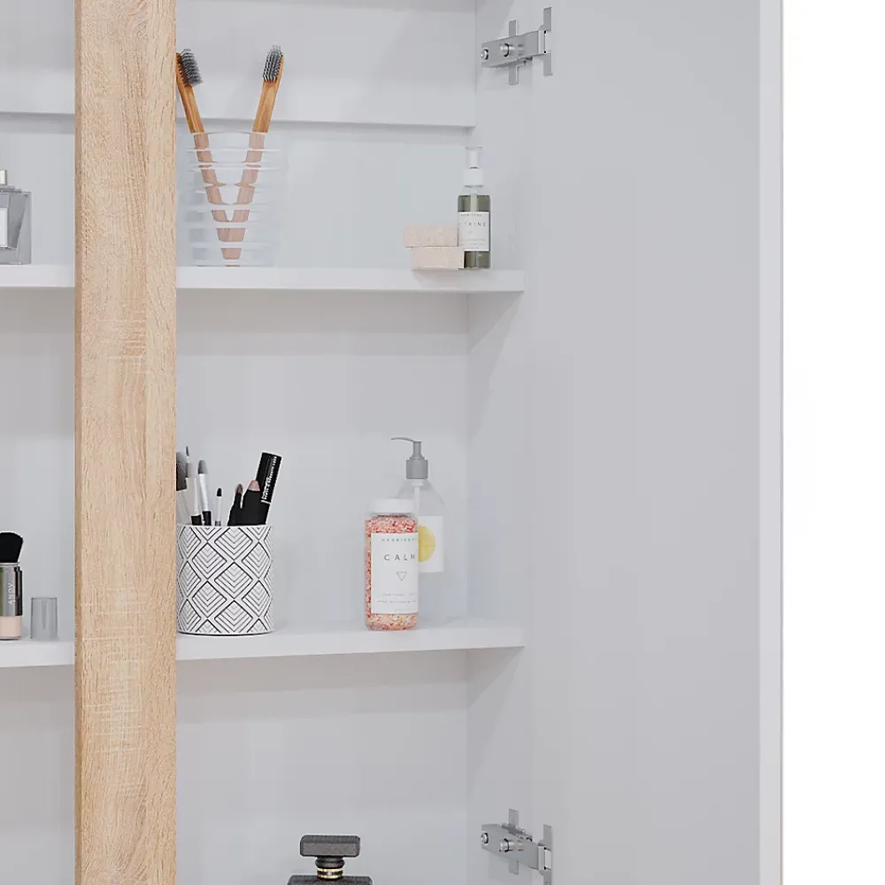 Vicco Armoire de toilette Blanc 70.4x84cm avec 2 portes