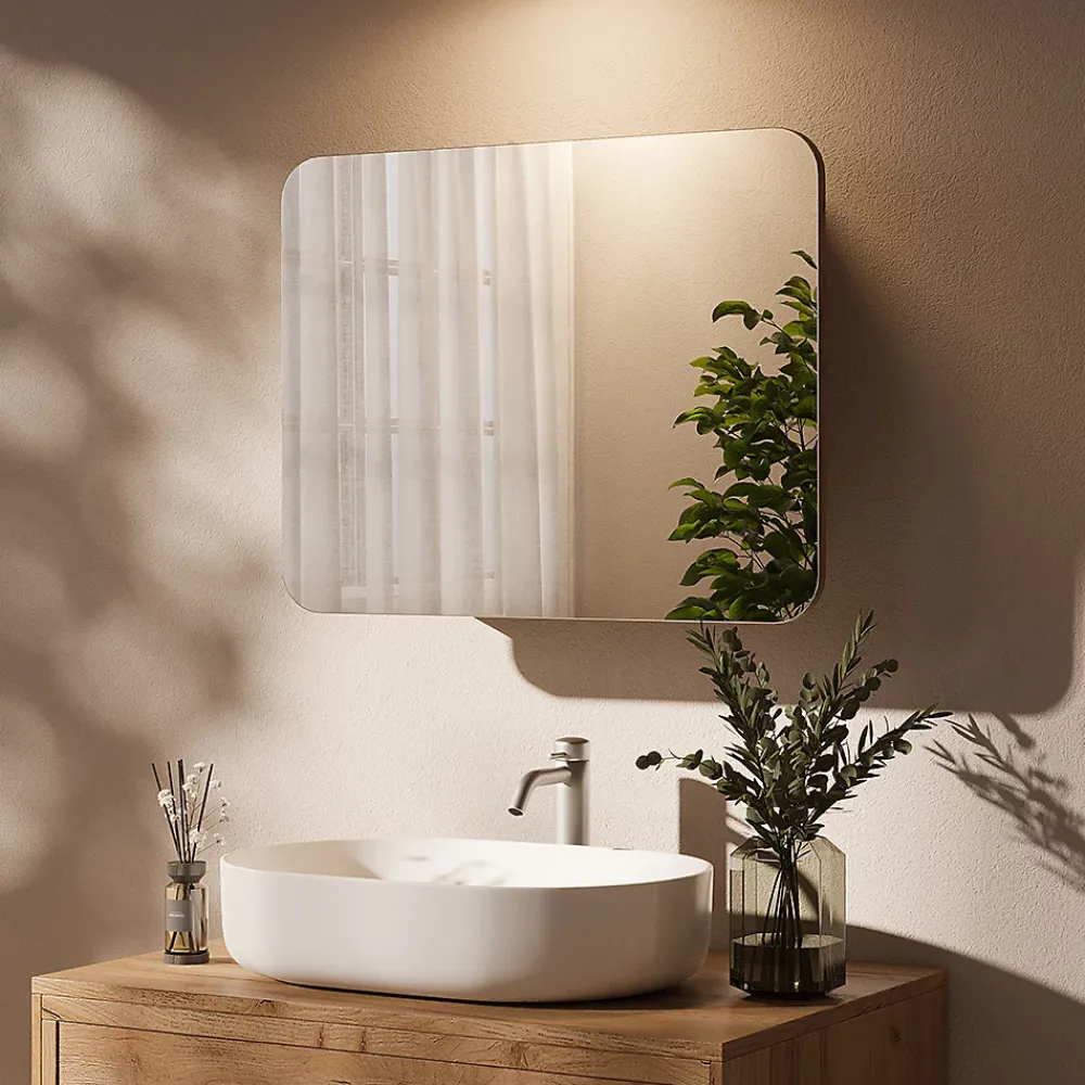 Vicco Armoire de toilette Chêne de force doré 65x50cm avec des étagères