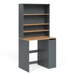 Vicco Armoire machine à laver Anthracite/chêne doré 93.6x88.2cm 2 pièces avec placard et étagère