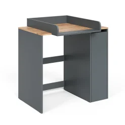 Meuble Wc|Vicco Armoire machine à laver Anthracite/chêne doré 93.6x88.2cm 2 pièces avec plan à langer
