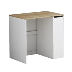 Vicco Armoire machine à laver Blanc 93.5x88.5cm avec 3 compartiments