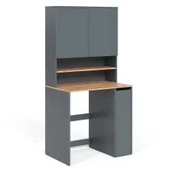 Vicco Armoire machine à laver Anthracite/chêne doré 93.6x88.2cm 2 pièces avec étagère