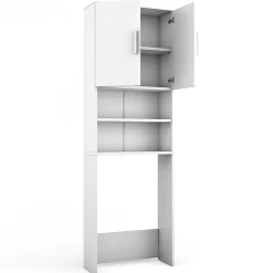 Meuble Wc|Vicco Armoire machine à laver Blanc 64x190cm