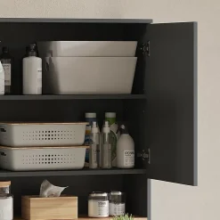 Meuble Wc|Vicco Armoire machine à laver Anthracite/chêne doré 93.6x100.4cm