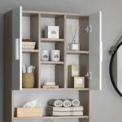 Meuble Wc|Vicco Armoire machine à laver Sonoma 64x190cm