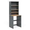 Meuble Wc|Vicco Armoire machine à laver Anthracite/chêne doré 66x88.2cm 2 parties avec étagère