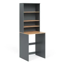 Meuble Wc|Vicco Armoire machine à laver Anthracite/chêne doré 66x88.2cm 2 parties avec étagère