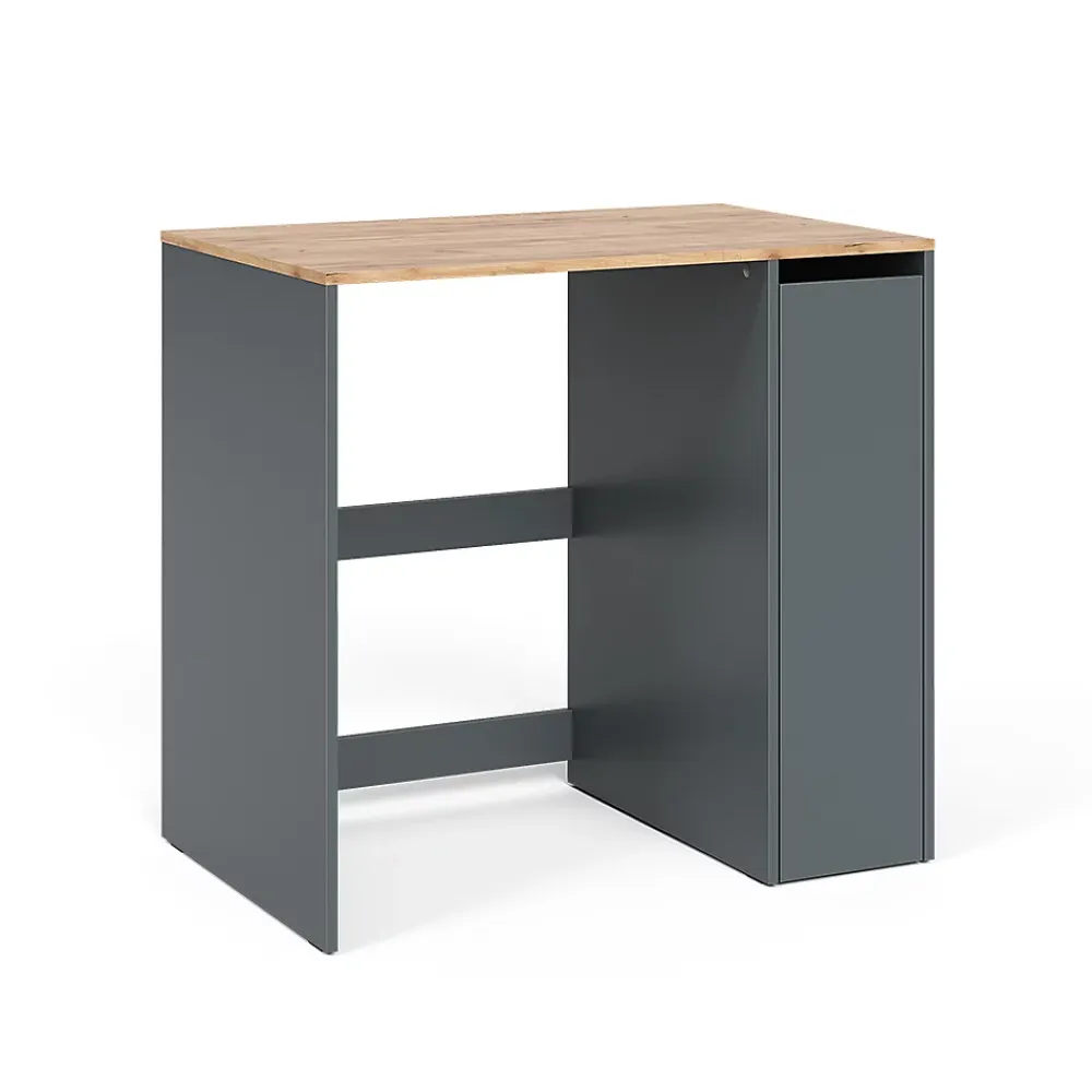 Vicco Armoire machine à laver Anthracite/chêne doré 93.6x88.2cm Meuble sous la machine à laver