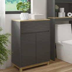 Vicco Armoire Midisch Anthracite 60x80cm avec tiroir
