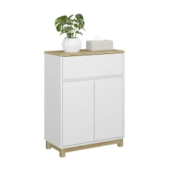 Vicco Armoire Midisch Blanc 60x80cm avec tiroir