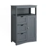 Vicco Armoire Midischrank Gris 56x86.5cm